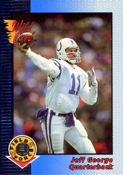 1993 Wild Card - Field Force Silver #EFF-68 Jeff George Front