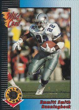 1993 Wild Card - Field Force Silver #EFF-71 Emmitt Smith Front