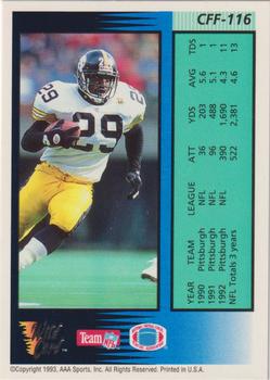 1993 Wild Card - Field Force Silver #CFF-116 Barry Foster Back