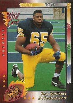 1993 Wild Card - Red Hot Rookies #WRHR-33 Dan Williams Front