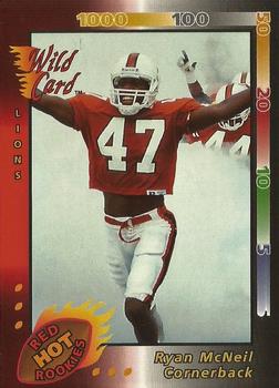 1993 Wild Card - Red Hot Rookies #CRHR-55 Ryan McNeil Front