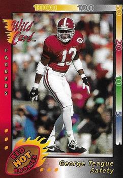 1993 Wild Card - Red Hot Rookies #CRHR-58 George Teague Front