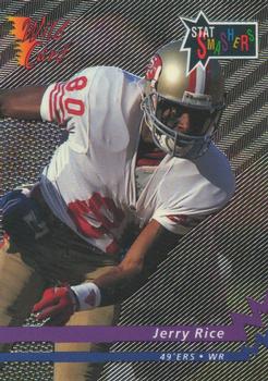 1993 Wild Card - Stat Smashers #WSS-54 Jerry Rice Front