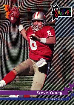 1993 Wild Card - Stat Smashers #WSS-55 Steve Young Front