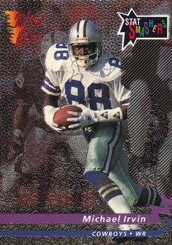 1993 Wild Card - Stat Smashers #ESS-81 Michael Irvin Front