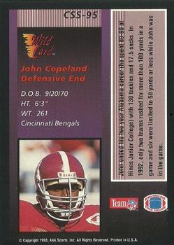 1993 Wild Card - Stat Smashers #CSS-95 John Copeland Back