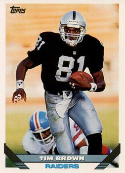 1993 Topps #628 Tim Brown Front