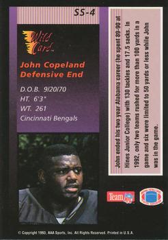1993 Wild Card - Stat Smashers Rookies #SS-4 John Copeland Back