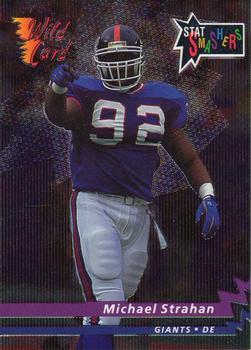 1993 Wild Card - Stat Smashers Rookies #SS-25 Michael Strahan Front