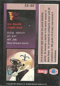 1993 Wild Card - Stat Smashers Rookies Gold #SS-50 Irv Smith Back