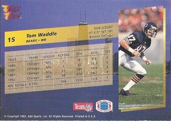 1993 Wild Card Superchrome #15 Tom Waddle Back