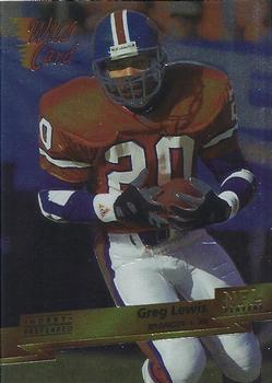 1993 Wild Card Superchrome #35 Greg Lewis Front