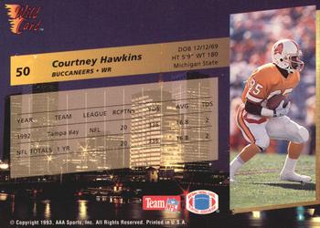 1993 Wild Card Superchrome #50 Courtney Hawkins Back