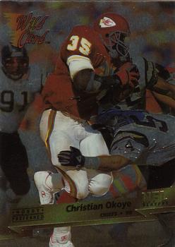 1993 Wild Card Superchrome #68 Christian Okoye Front