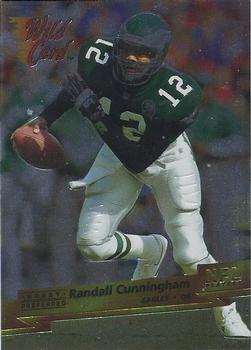 1993 Wild Card Superchrome #98 Randall Cunningham Front