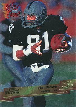 1993 Wild Card Superchrome #150 Tim Brown Front
