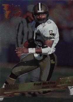 1993 Wild Card Superchrome #169 Fred McAfee Front