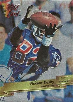 1993 Wild Card Superchrome #206 Vincent Brisby Front