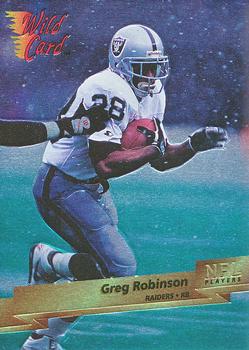 1993 Wild Card Superchrome #252 Greg Robinson Front