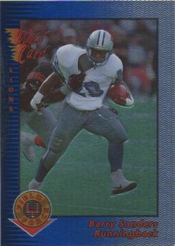 1993 Wild Card - Superchrome FF/ RHR Back to Back #NNO Barry Sanders / Victor Bailey Front