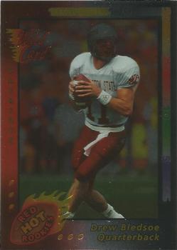 1993 Wild Card - Superchrome Red Hot Rookies #SCR-8 Drew Bledsoe Front