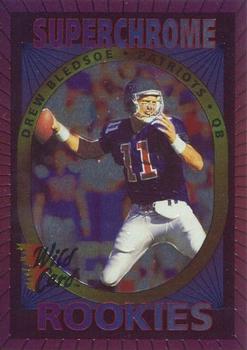 1993 Wild Card - Superchrome Rookies Back to Back #NNO Drew Bledsoe / Rick Mirer Front