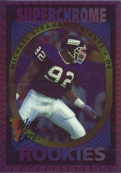 1993 Wild Card - Superchrome Rookies Back to Back #NNO Lincoln Kennedy / Michael Strahan Back