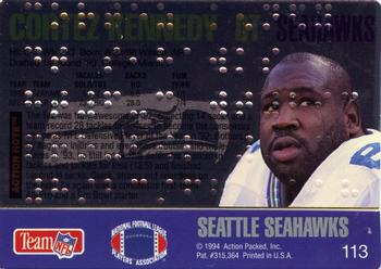 1994 Action Packed - Braille #113 Cortez Kennedy Back