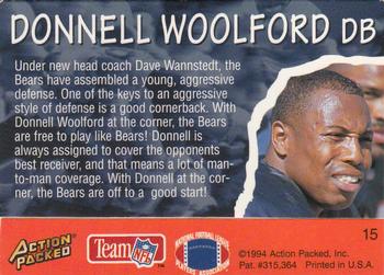 1994 Action Packed All-Madden #15 Donnell Woolford Back