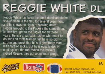1994 Action Packed All-Madden #16 Reggie White Back