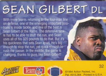 1994 Action Packed All-Madden #32 Sean Gilbert Back