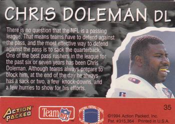1994 Action Packed All-Madden #35 Chris Doleman Back
