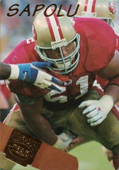 1994 Action Packed All-Madden 24K - Gold #12G Jesse Sapolu Front