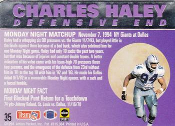 1994 Action Packed Monday Night Football #35 Charles Haley Back