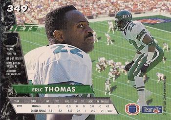 1993 Ultra #349 Eric Thomas Back