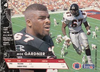 1993 Ultra #4 Moe Gardner Back