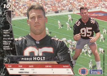 1993 Ultra #10 Pierce Holt Back