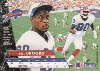 1993 Ultra #22 Bill Brooks Back