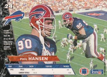 1993 Ultra #24 Phil Hansen Back