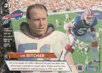 1993 Ultra #31 Jim Ritcher Back