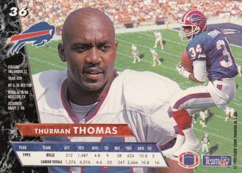 1993 Ultra #36 Thurman Thomas Back
