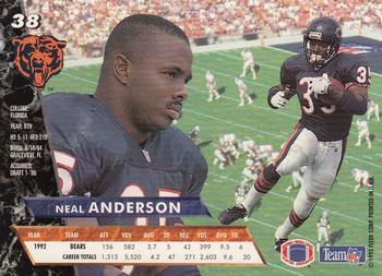 1993 Ultra #38 Neal Anderson Back