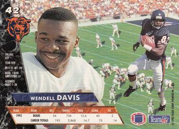 1993 Ultra #42 Wendell Davis Back
