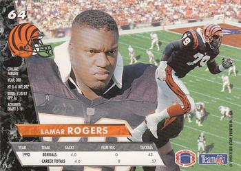 1993 Ultra #64 Lamar Rogers Back