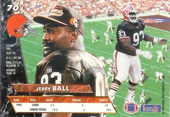 1993 Ultra #70 Jerry Ball Back