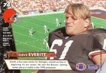 1993 Ultra #74 Steve Everitt Back