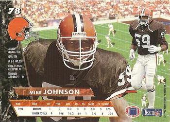 1993 Ultra #78 Mike Johnson Back