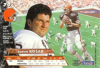 1993 Ultra #79 Bernie Kosar Back