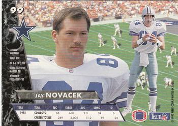 1993 Ultra #99 Jay Novacek Back