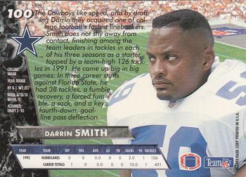 1993 Ultra #100 Darrin Smith Back